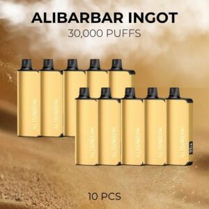 10 Pack Alibarbar Ingot Mixed Flavours 30000 Puffs