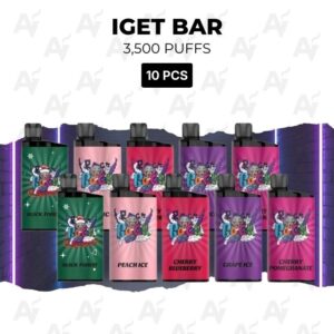 10 Pack IGET Bar Mixed Flavours 3500 Puffs