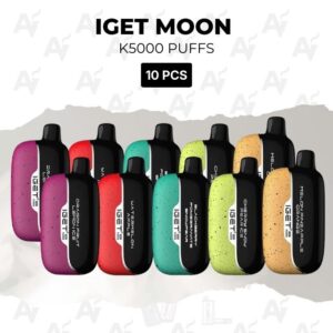 10 Pack IGET Moon 5000 Puffs