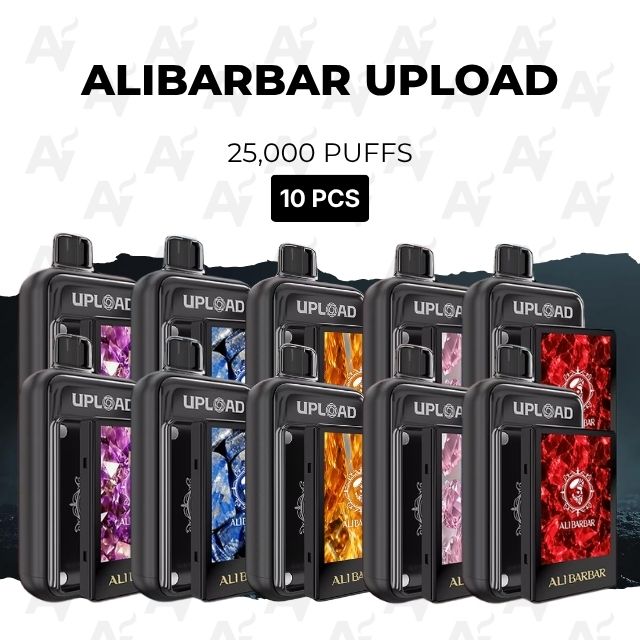 10 Pack Alibarbar Upload Mixed Flavours 25000 Puffs