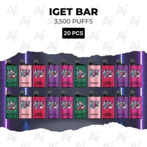20 Pack IGET Bar Mixed Flavours 3500 Puffs