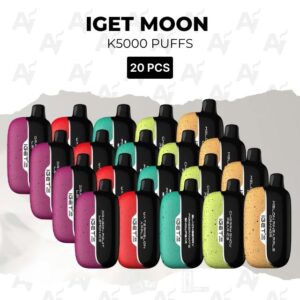 20 Pack IGET Moon 5000 Puffs