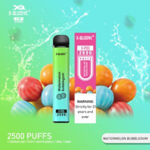 X - Qlusive X - Qlusive Watermelon Bubblegum 2500 Puffs