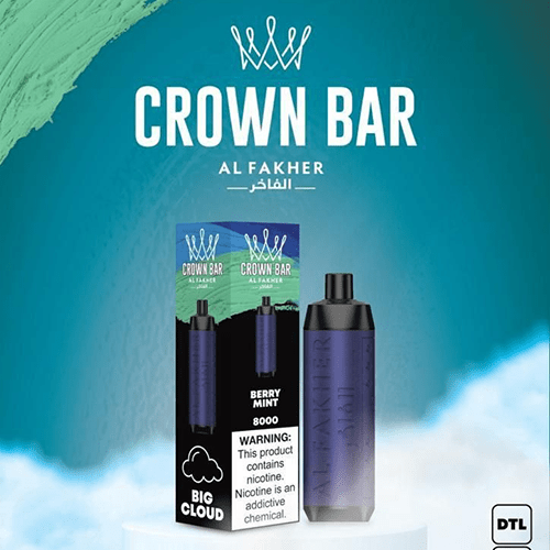 Al Fakher Crown Bar Alfakher Berry Mint 8000 Puffs