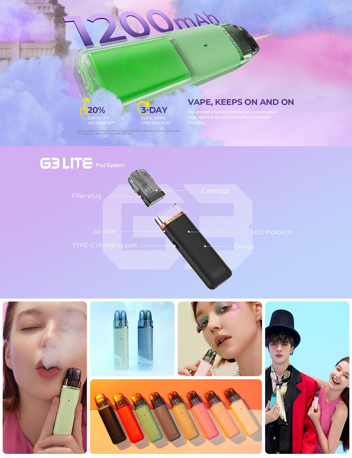 Uwell Caliburn G3 Lite