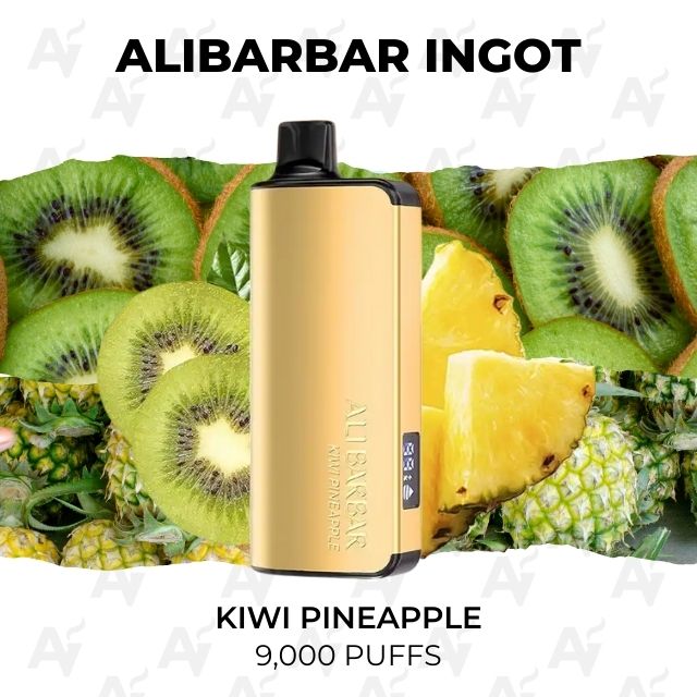 Alibarbar Ingot Kiwi Pineapple 9000 Puffs