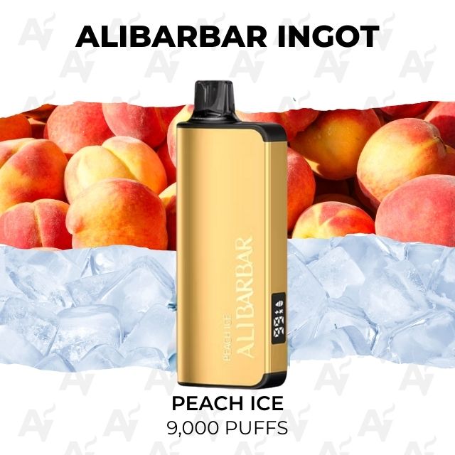 Alibarbar Ingot Peach Ice 9000 Puffs