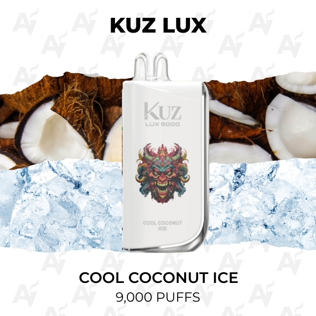 KUZ Lux Cool Coconut Ice 9000 Puffs