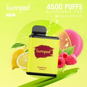 Gunnpod Plus Raspberry Lemon 4500 Puffs