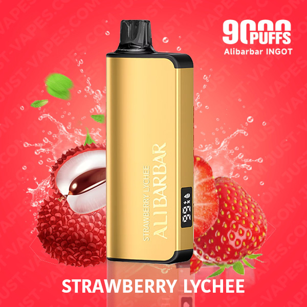 Alibarbar Ingot Strawberry Lychee 9000 Puffs